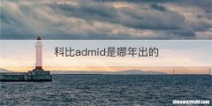 科比admid是哪年出的