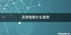 足球稳胆什么意思