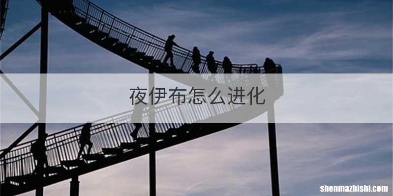 夜伊布怎么进化