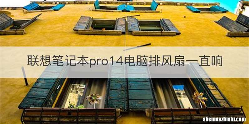 联想笔记本pro14电脑排风扇一直响