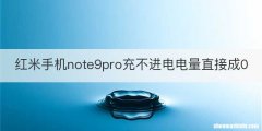 红米手机note9pro充不进电电量直接成0