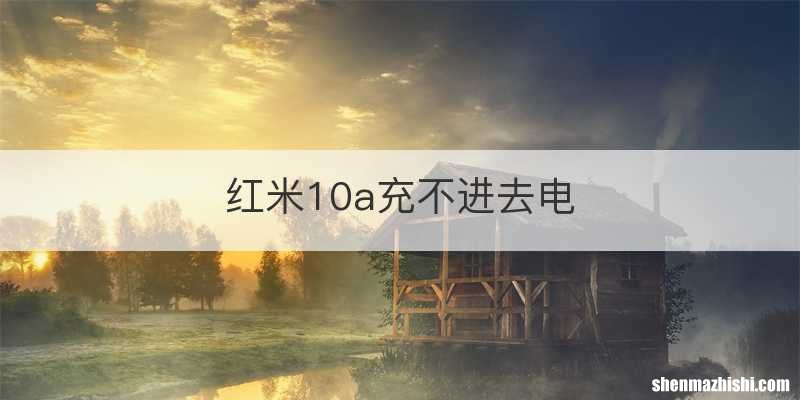 红米10a充不进去电