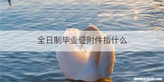 全日制毕业证附件指什么