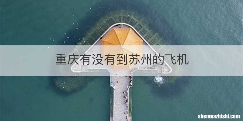 重庆有没有到苏州的飞机