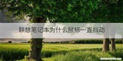 联想笔记本为什么鼠标一直抖动
