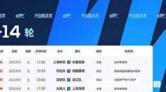 中超赛程表最新排名榜