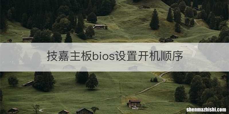 技嘉主板bios设置开机顺序