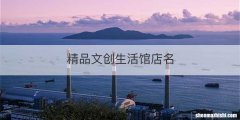 精品文创生活馆店名
