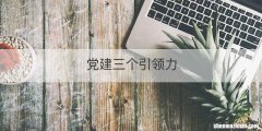 党建三个引领力
