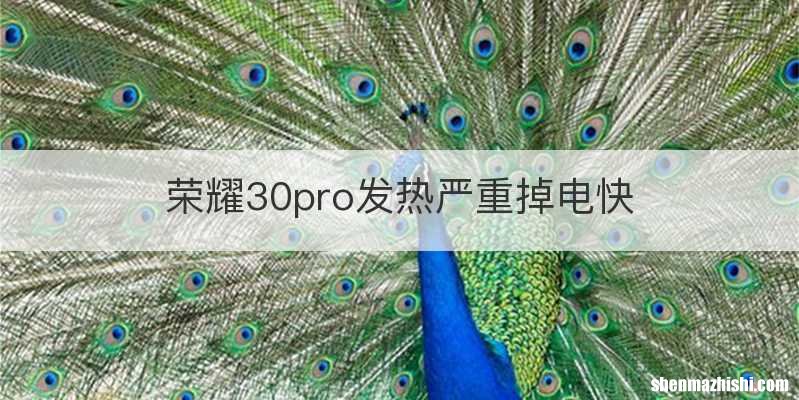 荣耀30pro发热严重掉电快