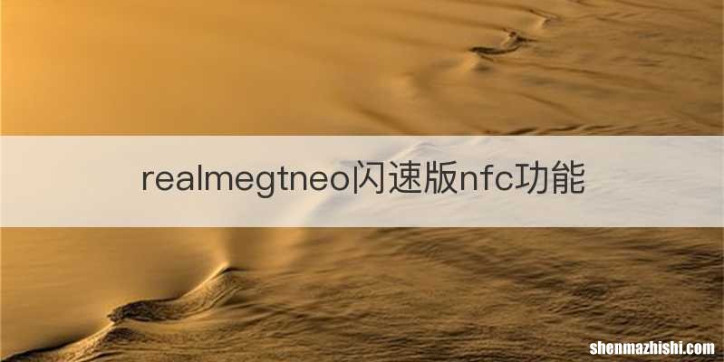 realmegtneo闪速版nfc功能