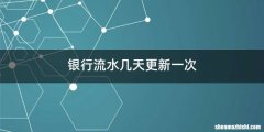 银行流水几天更新一次