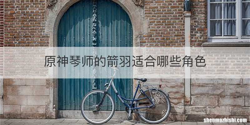 原神琴师的箭羽适合哪些角色