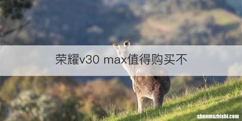 荣耀v30 max值得购买不
