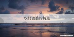 农村婆婆的特点