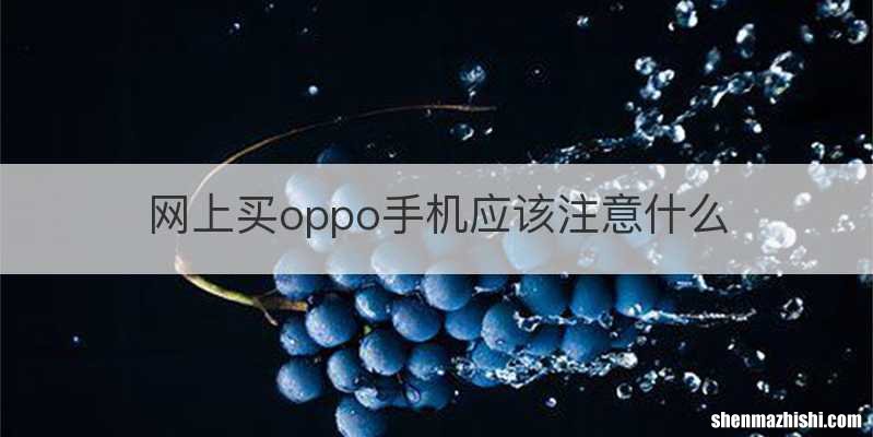 网上买oppo手机应该注意什么