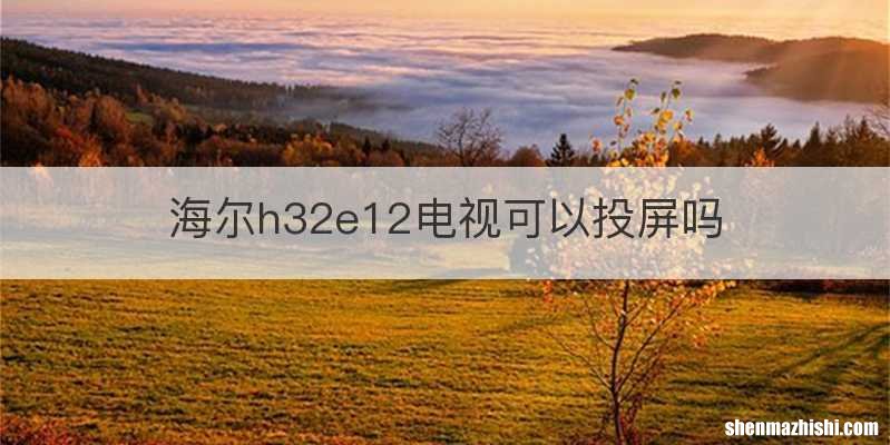 海尔h32e12电视可以投屏吗