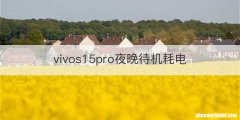 vivos15pro夜晚待机耗电