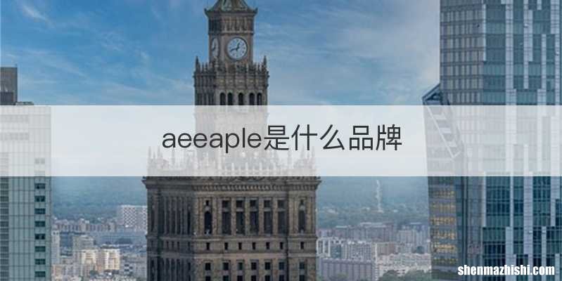 aeeaple是什么品牌
