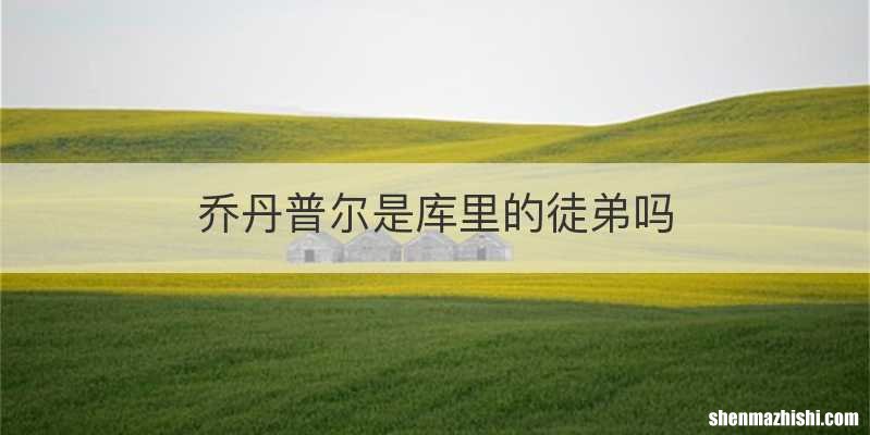 乔丹普尔是库里的徒弟吗