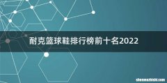耐克篮球鞋排行榜前十名2022