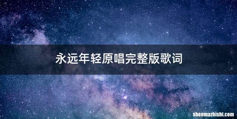 永远年轻原唱完整版歌词