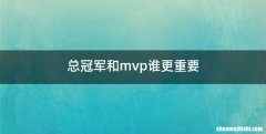 总冠军和mvp谁更重要