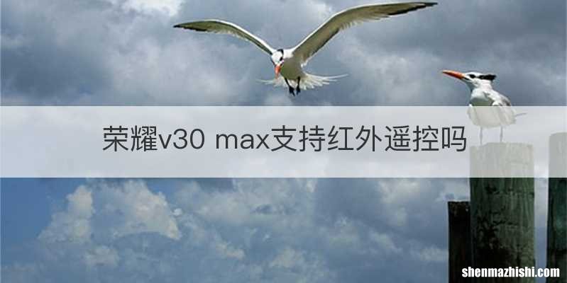 荣耀v30 max支持红外遥控吗