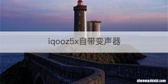 iqooz5x自带变声器