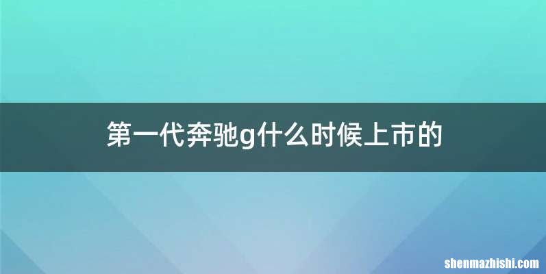 第一代奔驰g什么时候上市的