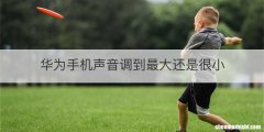 华为手机声音调到最大还是很小