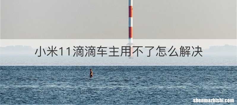 小米11滴滴车主用不了怎么解决