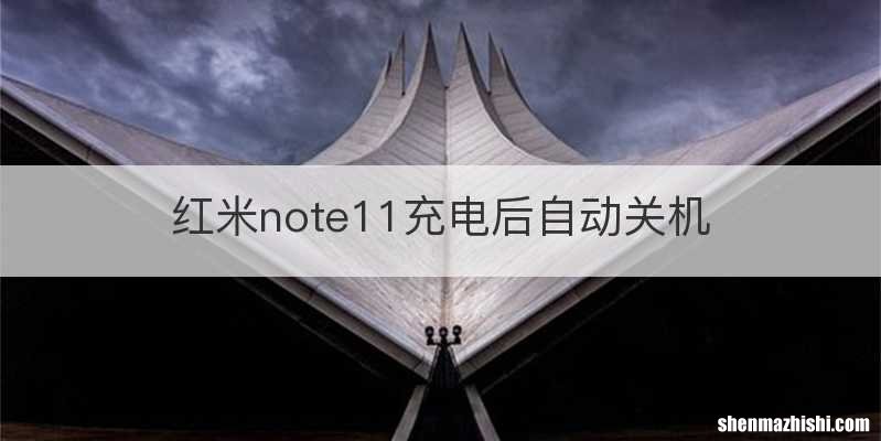 红米note11充电后自动关机