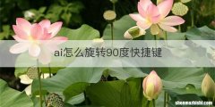 ai怎么旋转90度快捷键