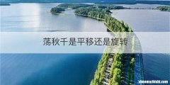 荡秋千是平移还是旋转
