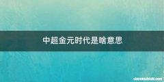 中超金元时代是啥意思