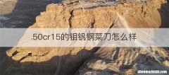 50cr15的钼钒钢菜刀怎么样