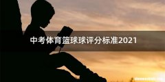 中考体育篮球球评分标准2021