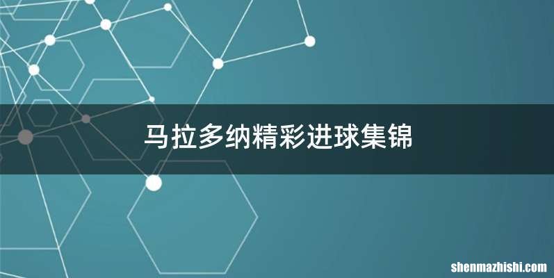 马拉多纳精彩进球集锦