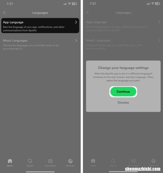 如何在iPhone、iPad和Mac上更改Spotify语言设置