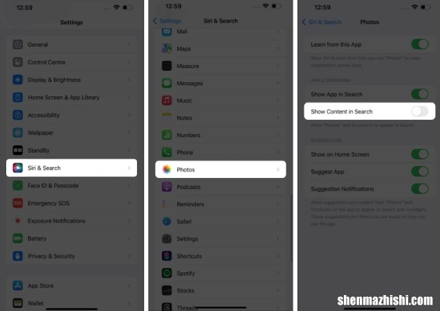 如何从iPhone或iPad上的Spotlight搜索中删除照片