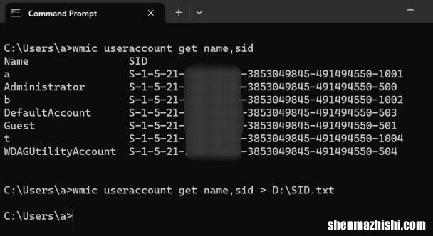 如何在Windows11中查找任何用户的SID