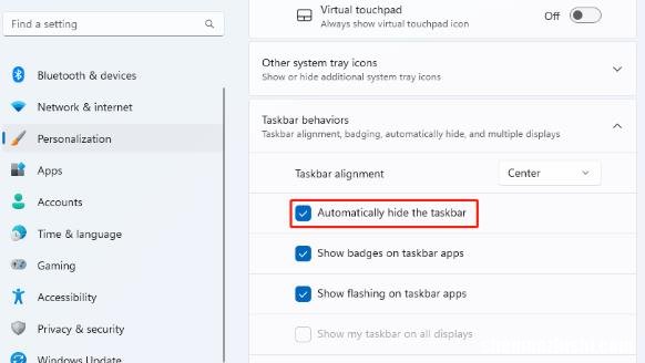 修复自动隐藏任务栏在Windows11中没反应的问题？