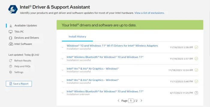 Intel Arc Control无法在Windows上打开或工作