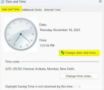 如何在Windows11中更改日期和时间格式