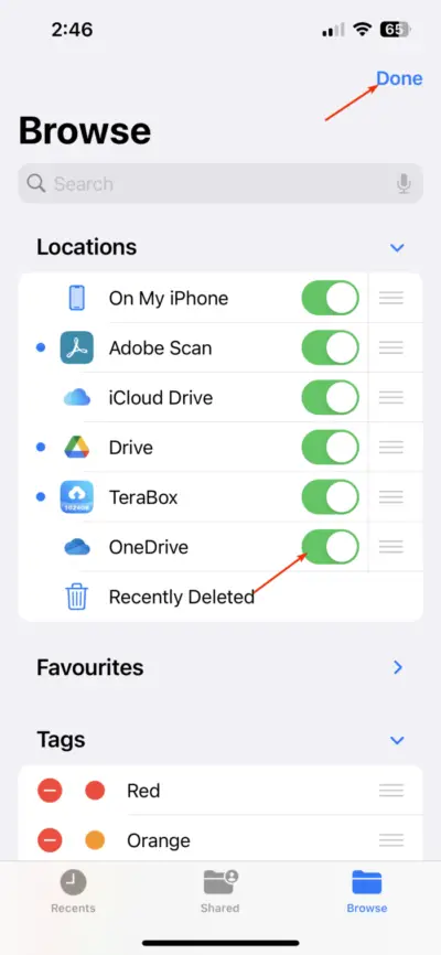 如何将文件从iCloud传输到iPhone上的OneDrive